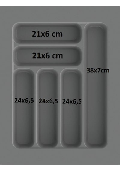 37/49 Cm 2'li Takım Cekmece Içi Kasıklık Ve Kepçelik Grı 30/40 Cm Kadar Kesılebılır 