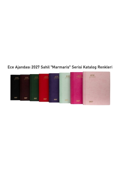 Ece Ajandası Marmaris 2027 Yeşil - Günlük Çizgili 12x16