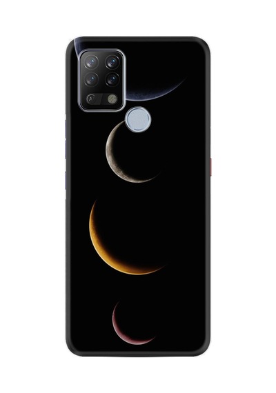 Tecno Pova Kılıf Resimli Desenli Silikon Platinium Series Gezegenler 1901