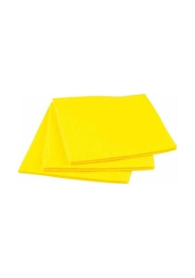 Omniclean FLR F040 Delikli Sarı Temizlik Bezi 3' lü Paket