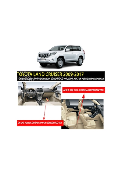 Toyota Land Cruiser 2009-2017 5D Suni Deri Oto Paspas N11.2775