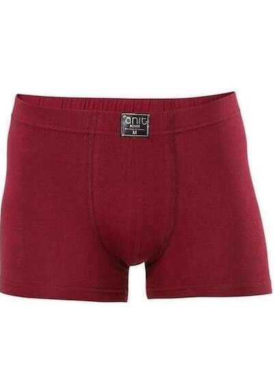 6 Adet Anıt Erkek Pamuklu Likralı Düz Renk Boxer 1271 Bordo
