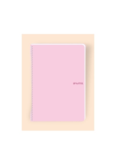 Kareli 16x22 Cm Pastel Renk Telli Defter Telli Beyaz 80 Sayfalı Plastik Kapak Pembe Çok Renkli