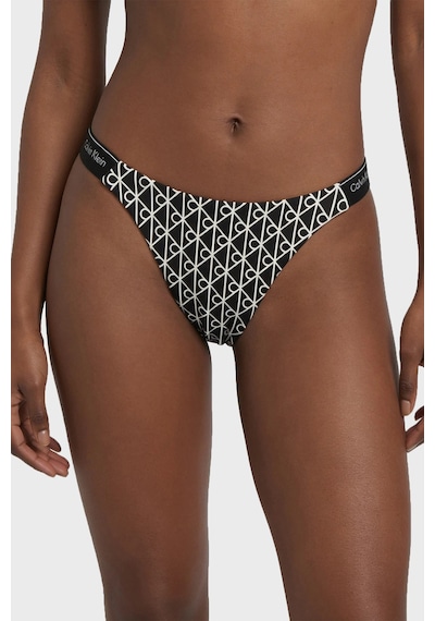 Calvin Klein Logolu Bikini Altı Lv00q6120632n Bayan Bikini Altı Lv00q61206 32n Siyah-beyaz