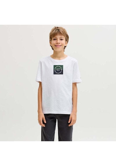 Jack & Jones Jack&jones Catskills Square Brand Erkek Çocuk Beyaz Tişört