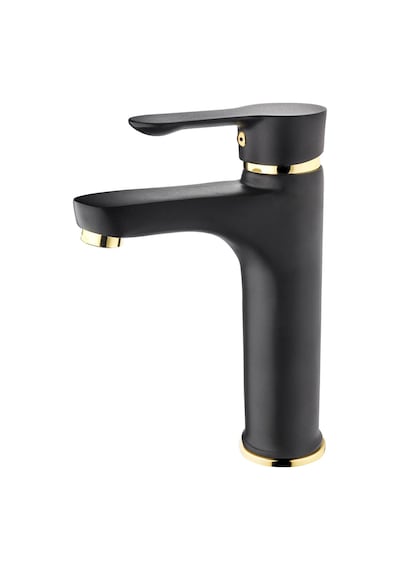 Gms Zümra Lavabo Musluk Bataryası Altın - Siyah Zm200