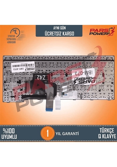 Lenovo Uyumlu ThinkPad E450c, E455, E460 Serisi Klavye (Siyah TR) (Pars Power) Ver.1 Işıksız 387654
