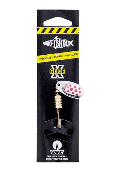 Savex Döner Kaşık - Fishack Glidex - Silver Red - 7g - No:3 - Alabalık/turna/levrek Olta Kaşığı
