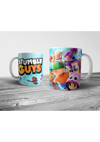 Stumble Guys Kupa Bardak Model 4 Çok Renkli