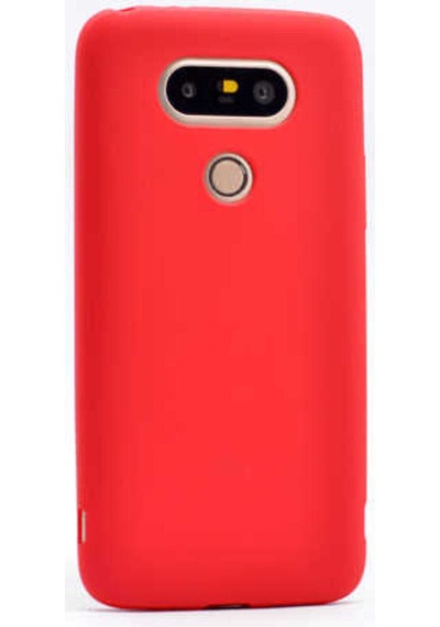 LG Uyumlu G5 Kılıf Zore Premier Silikon Kapak Kırmızı