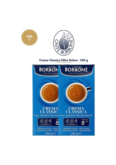 Caffe Borbone Filtre Kahve İkili Stok Paketi Crema Classica 2x250 Gr 500 Gr
