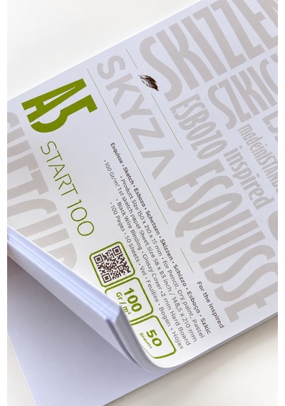 Skyza Start 100 Gr/m² A5 Sketchbook Eskiz Defteri 100 Syf, 50 Yaprak