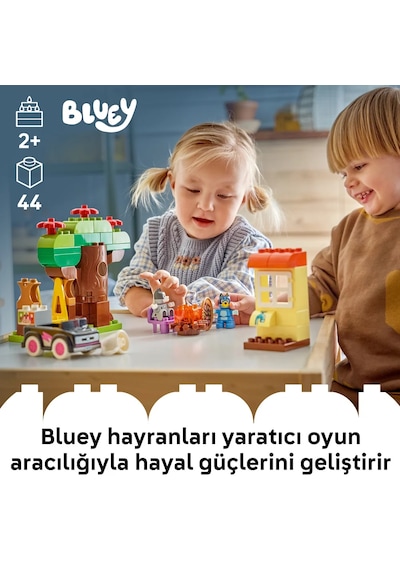 LEGO® DUPLO® Bluey Pizzacı Kızlar: Muffin ve Bluey 10469 - 2 Yaş ve Üzeri Çocuklar için Figür İçeren Oyuncak Yapım Seti (44 Parça)