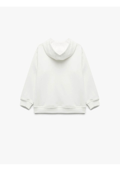Koton Oversize Kapşonlu Siyah Erkek Çocuk Sweatshirt 7wkb10027tk