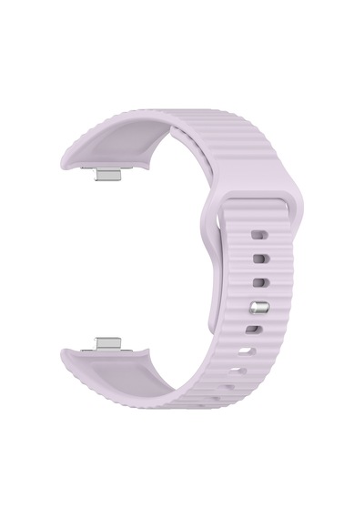 Redmi Watch 6 Silikon Kordon Tırtıklı Suya Dayanıklı Tasarım Lila