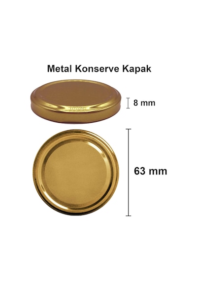 250 Ml Metal Kapaklı Kare Kavanoz 250 Cc Şeffaf Köşeli Kavanoz 20 Adet Siyah Diğer