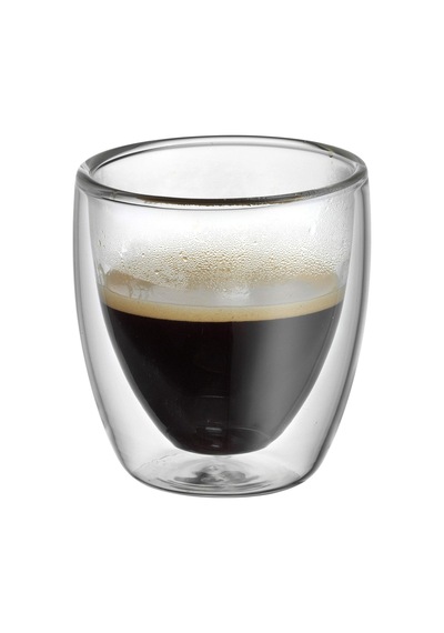 Kult Çift Duvarlı Espresso Fincanı Seti, 6 Parça, Çift Duvarlı Camlar, 80 Ml Çok Renkli