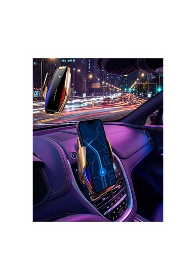 Otomatik Sensörlü Araç Telefon Tutucu Kablosuz Şarj Özellikli 360 Derece Döner - Hs08373111-1 Renkli Renkli