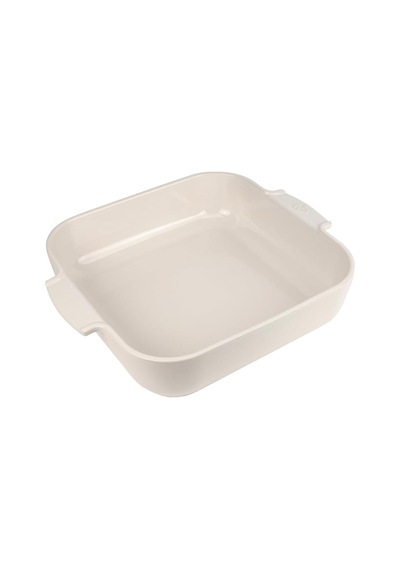 Appolia Kulplu Kare Fırın Kabı, Seramik, Ekru/beyaz, 8,2 X 36 X 36 Cm, Kapasite: Yakl. 4,5 L, 60121 Çok Renkli