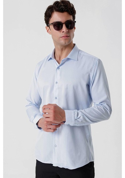 Efor Gk 677 Slim Fit Mavi Altro Gömlek Mavi