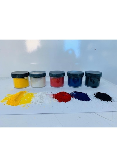 Renk Pigmenti Epoksi Tozu SiyahKırmızıMavi Sarı Beyaz 100 G