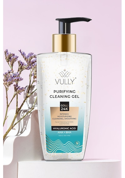Vully 24K Altın Parçacıklı Gözenek Sıkılaştırıcı Yüz Temizleme Jeli 200 ML