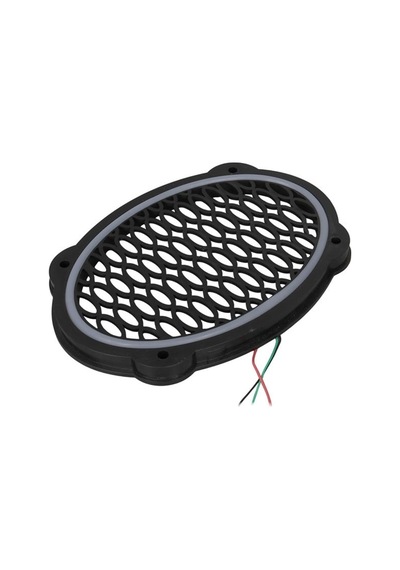Poke Pk-5653 4 Adet Oval Oto Hoparlör Kapağı Kumandalı Pixel Ledli Rgb Animasyonlu Kapak