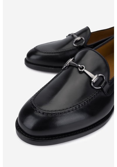 Rossi Kadın Hakiki Deri Siyah Loafer Ayakkabı 668 D206 Bn Ayk Sk25-26 Nero Siyah