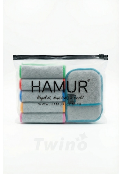 Twino 6 Prç Deneyim Seti Microfiber Zor Kir Temizlik Mutfak Banyo Bulaşık Teli Temizleme Ovma Bezi