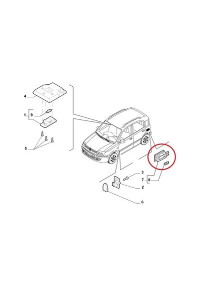 Fiat 500 Punto İdea Linea Bravo Panda Stilo Doblo Bagaj Lambası
