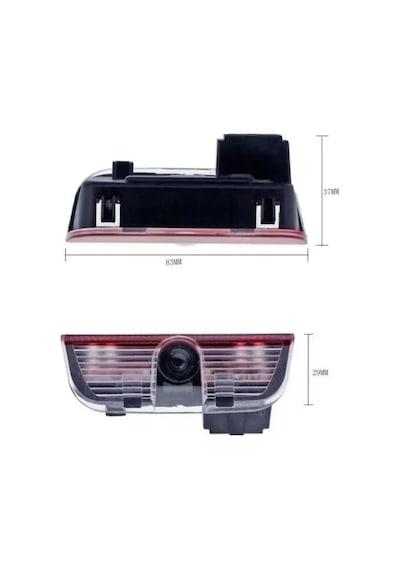 Volkswagen Vw Eos 2006 2007 2008 2009 2010 Uyumlu Kapı Altı Led Logo Projektörü 3 Boyutlu Hayalet Karşılama Işığı Lazer Işık Geçmeli