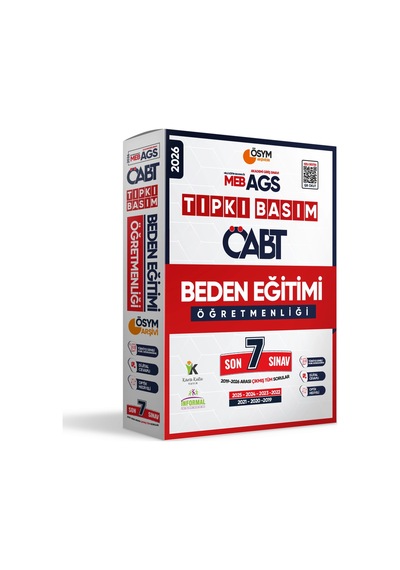 2026 MEB-AGS ÖABT Beden Eğitimi Öğretmenliği ÖSYM Tıpkı Basım 7li Deneme Paketi Dijital Cevaplı
