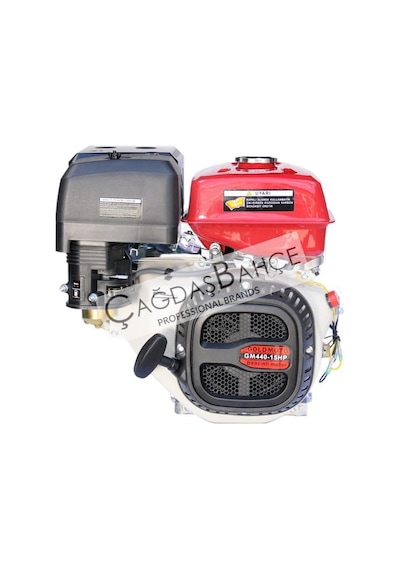 Goldmoto Gm440 Benzinli Motor 15 Hp İpli Krank Mili Kamalı