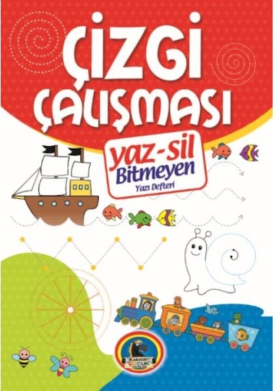 Yaz-sil Çizgi Çalışması Bitmeyen Yazı Defteri+tahta Kalm - Uxfo-590376