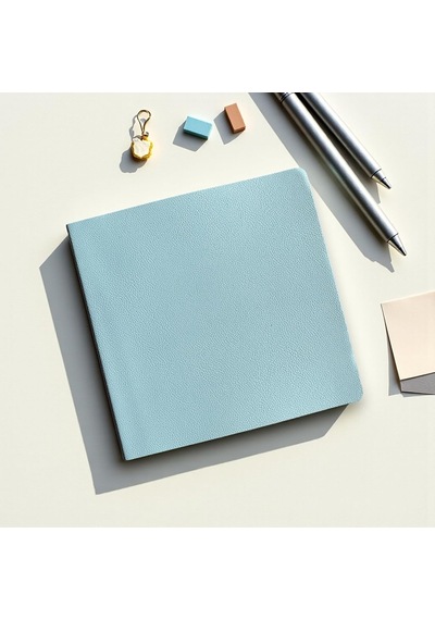 Fark Tanıtım Defter, Noktalı Not Defteri Pu Deri Not Defteri 16,5x16,5 Cm, 96 Yaprak 192 Sayfa , 90 Gr Ivory Çok Renkli
