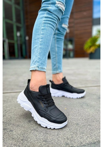 Chekich Ch089 - Cbt Low Top Lace Up Erkek Ayakkabı Sıyah Siyah