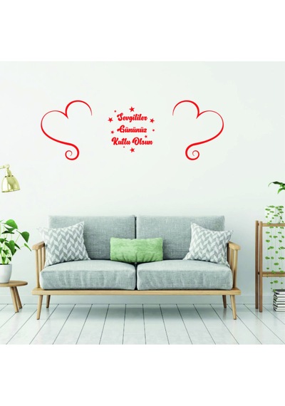 14 Şubat Sevgililer Günü Sticker 3-6 Renkli