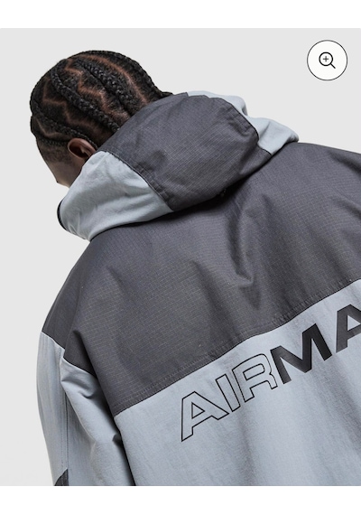 Nike Air Max Kapüşonlu Dokuma Erkek Ceket-sportxstore Gri