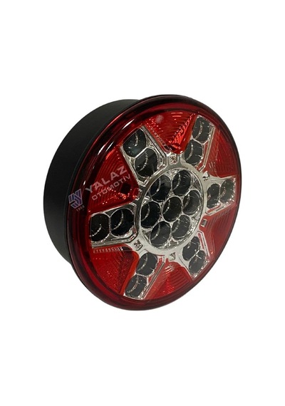 Farplas 24v Arka Sis Lambası Ledli Yuvarlak Güleryüz Cobra-mıtsubıshı-otokar-temsa 122 Mm