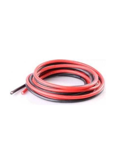 Robotistan 10 AWG Siyah Ve Kırmızı Silikon Kablo 1 M
