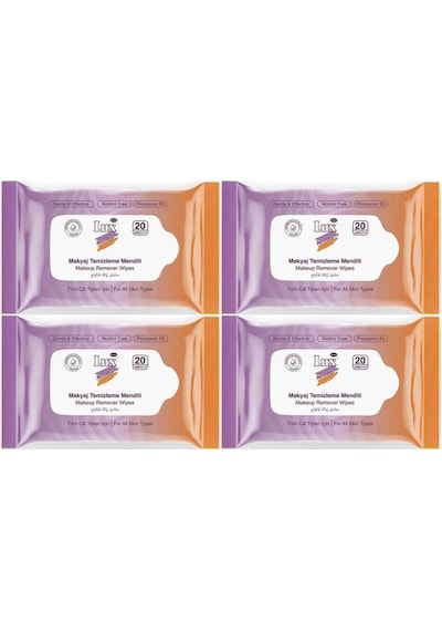 Lux Makyaj Temizleme Mendili Havlu 80 Yaprak 4pk 20