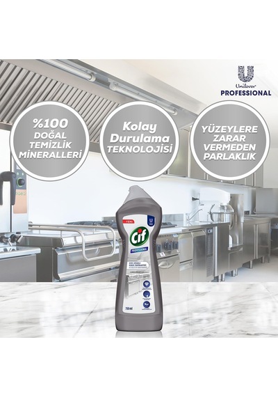 Cif Profesyonel Çok Amaçlı Krem Temizleyici 750 Ml 10'lu Set