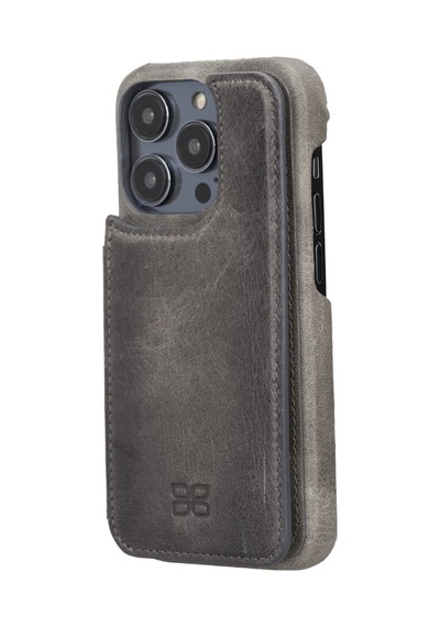 Bouletta Apple Uyumlu iPhone 14 Pro Max Deri Kılıf UBW TN18EF