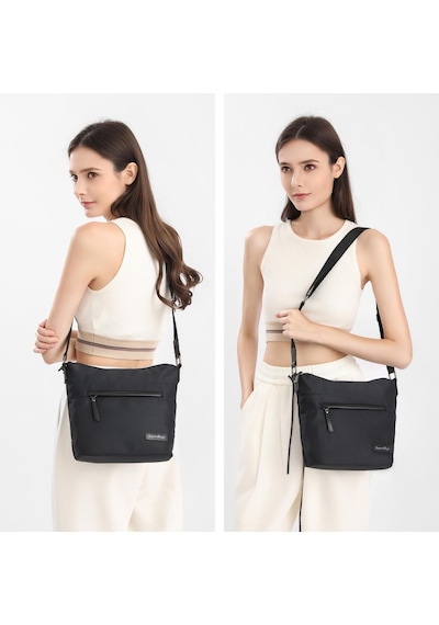 Smart Bags Twill Dimi Kumaş Postacı Kadın Çantası 3327 Vizon