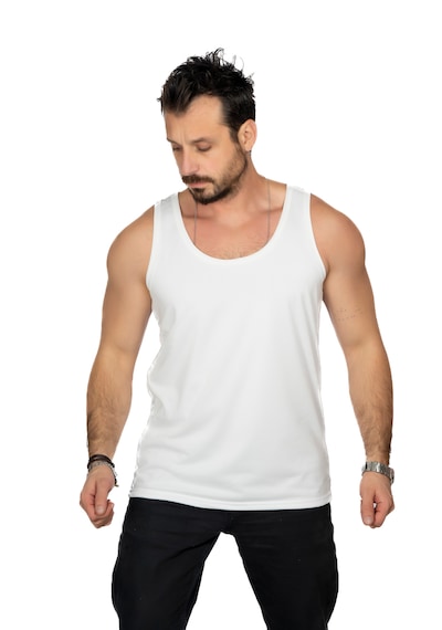 Maxi-dry Erkek Atlet Aşırı Terleme Önleyici Çift Katmanlı, Islaklık Sızdırmaz, Nefes Alabilen Iç Giyim Beyaz
