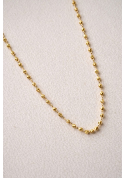 Çelik Gold Vintage Kuyumcu Model Klasik Dorika Zincir Kolye -kararma Yapmaz- Altın