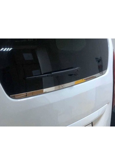 Peugeot Rifter Uyumlu Bagaj Cam Alt Çıtası 2019 Ve Üzeri Paslanmaz Krom