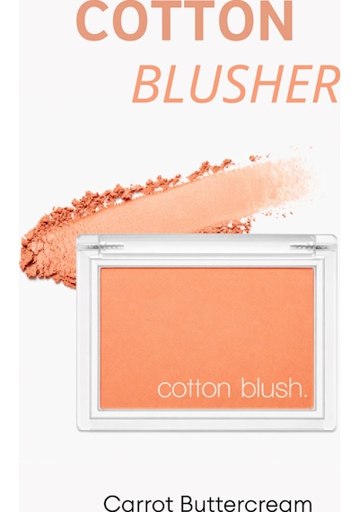 Missha Cotton Blusher Yumuşak Dokulu Kolay Sürülebilen Allık Carrot Butter Cream