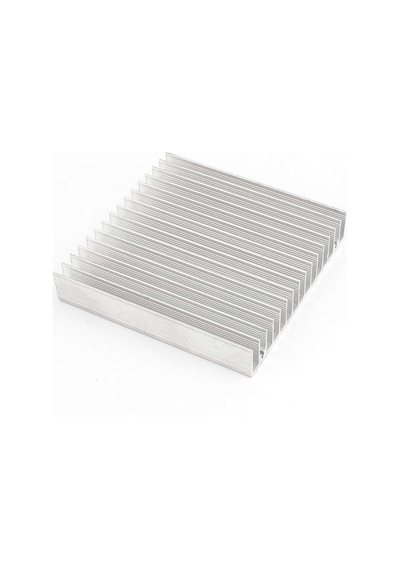 10cm X 10cm X 1.8cm Alüminyum Metal Soğutucu Blok Radyatör Peltier Isı Düşürücü Amfi Led Entegre