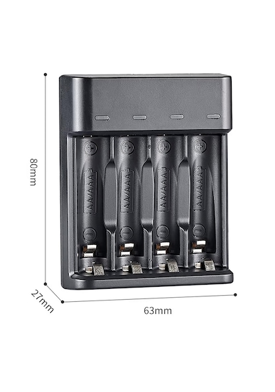 Greentech Pil Şarj Cihazı Dört Yuvalı - 1.2v Ni-mh / Ni-cd Aa / Aaa / Gt-bc07